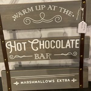 hot cocoa bar sign